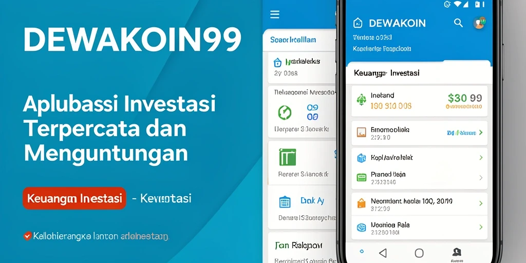 Antarmuka DEWAKOIN99 menampilkan fitur investasi modern dan mudah digunakan.
