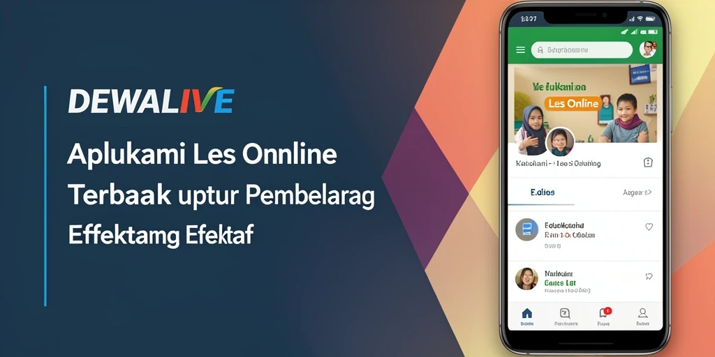 Tampilan antarmuka DEWALIVE yang sederhana dan mudah digunakan