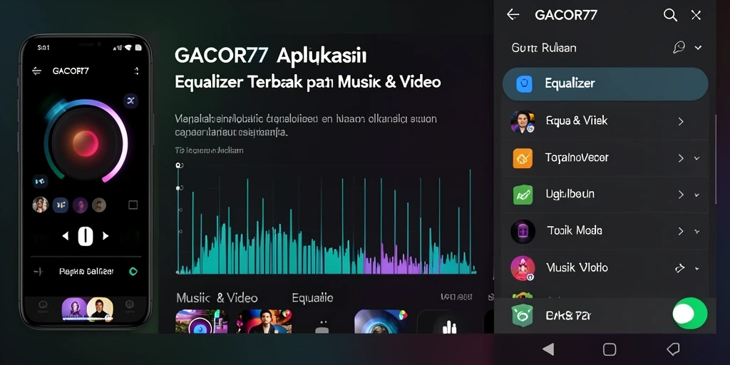 Tampilan antarmuka GACOR77 dengan fitur Equalizer yang intuitif.