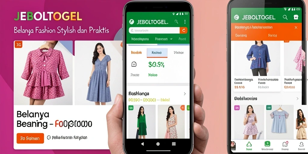 Tampilan antarmuka JEBOLTOGEL yang modern untuk belanja fashion.