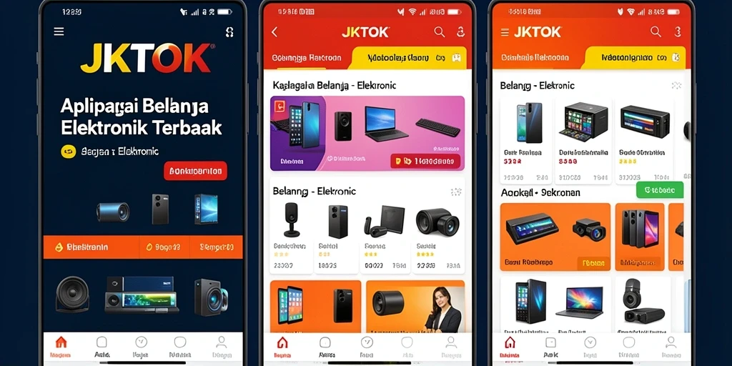 Antarmuka JKTOK yang menarik dan mudah digunakan.